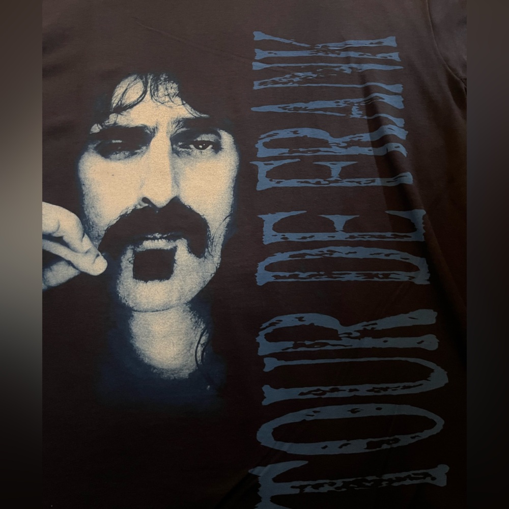 BRAND NEW FRANK ZAPPA TOUR DE FRANK NAVY BLUE MEDIUM MENS T SHIRT - Picture 2 of 4